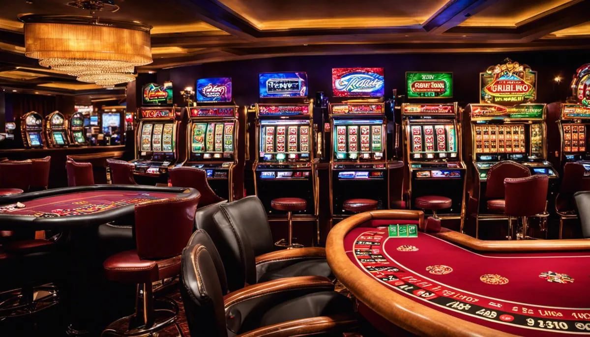 Dealer live casino profesional menyambut pemain dalam sesi permainan online royal378